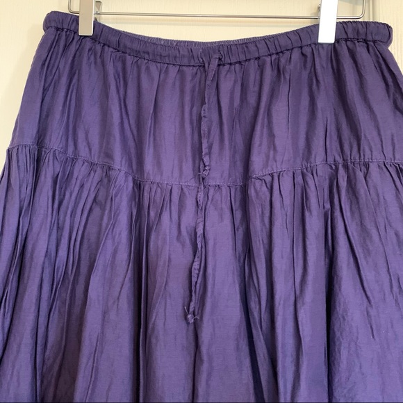 Purple Short Broomstick Style Skirt - Picture 2 of 6